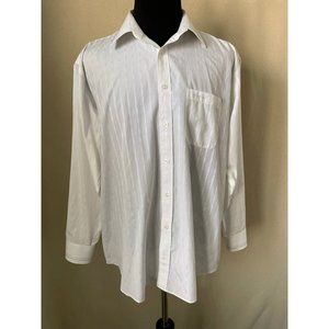 Mazurka White Striped Design Embroidered Collar & Cuff Design Long Sleeve Button